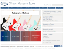 Tablet Screenshot of clintonmuseumstore.com